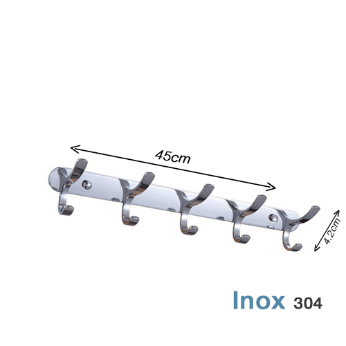 Móc Áo Inox 304 M3 không gỉ 5 chân móc