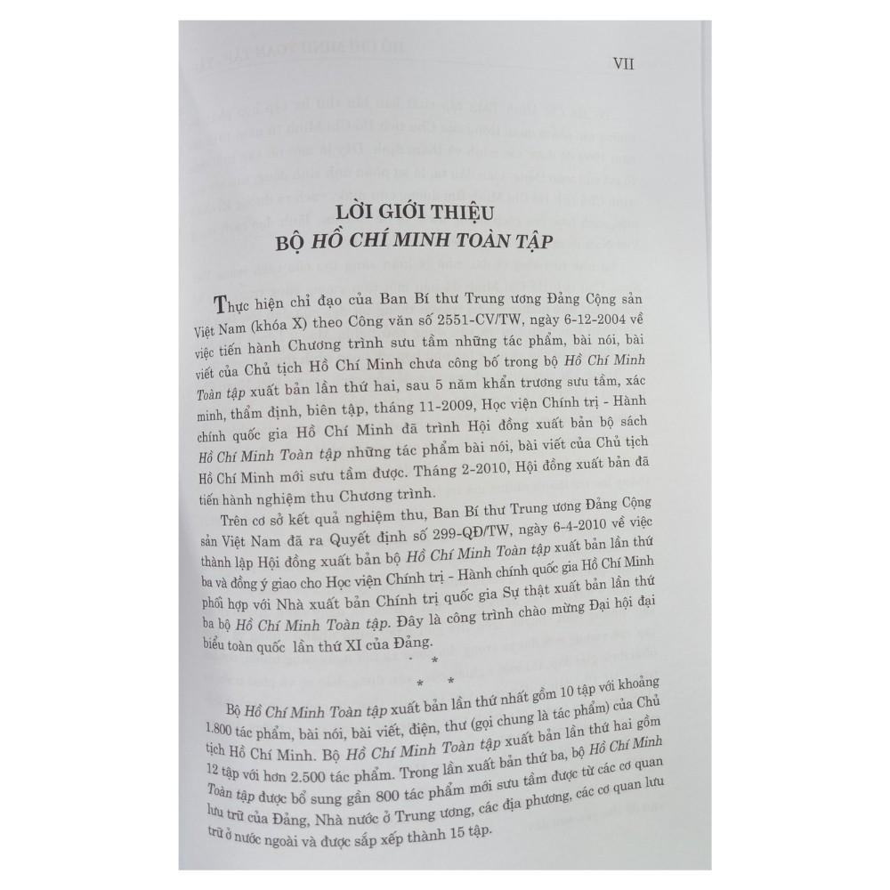 Sách - Hồ Chí Minh Toàn Tập - Combo 15 Tập - NXB Chính Trị Quốc Gia