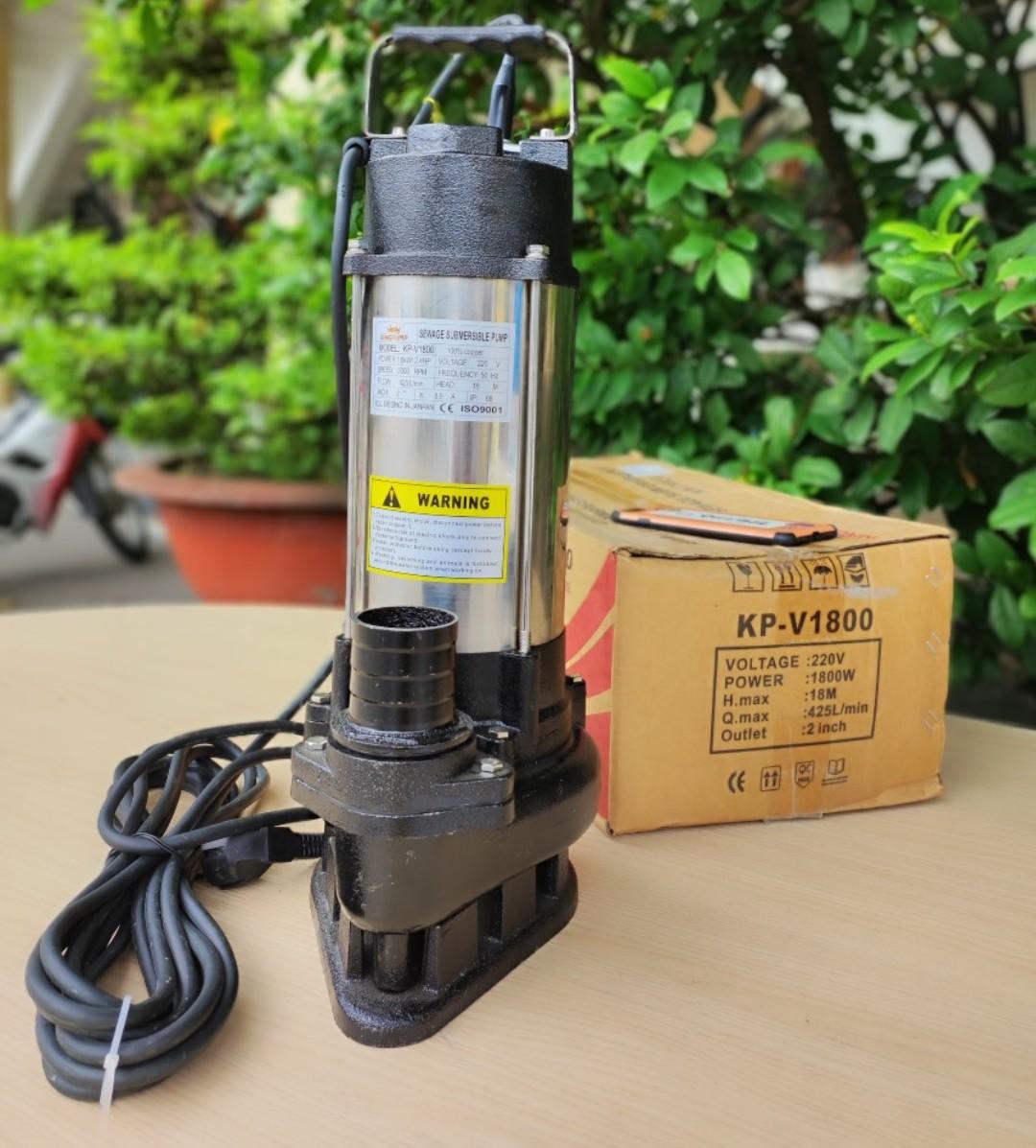 MÁY BƠM CHÌM (NƯỚC SẠCH) 1800W KINGPUMP KP-V1800 - HÀNG CHÍNH HÃNG