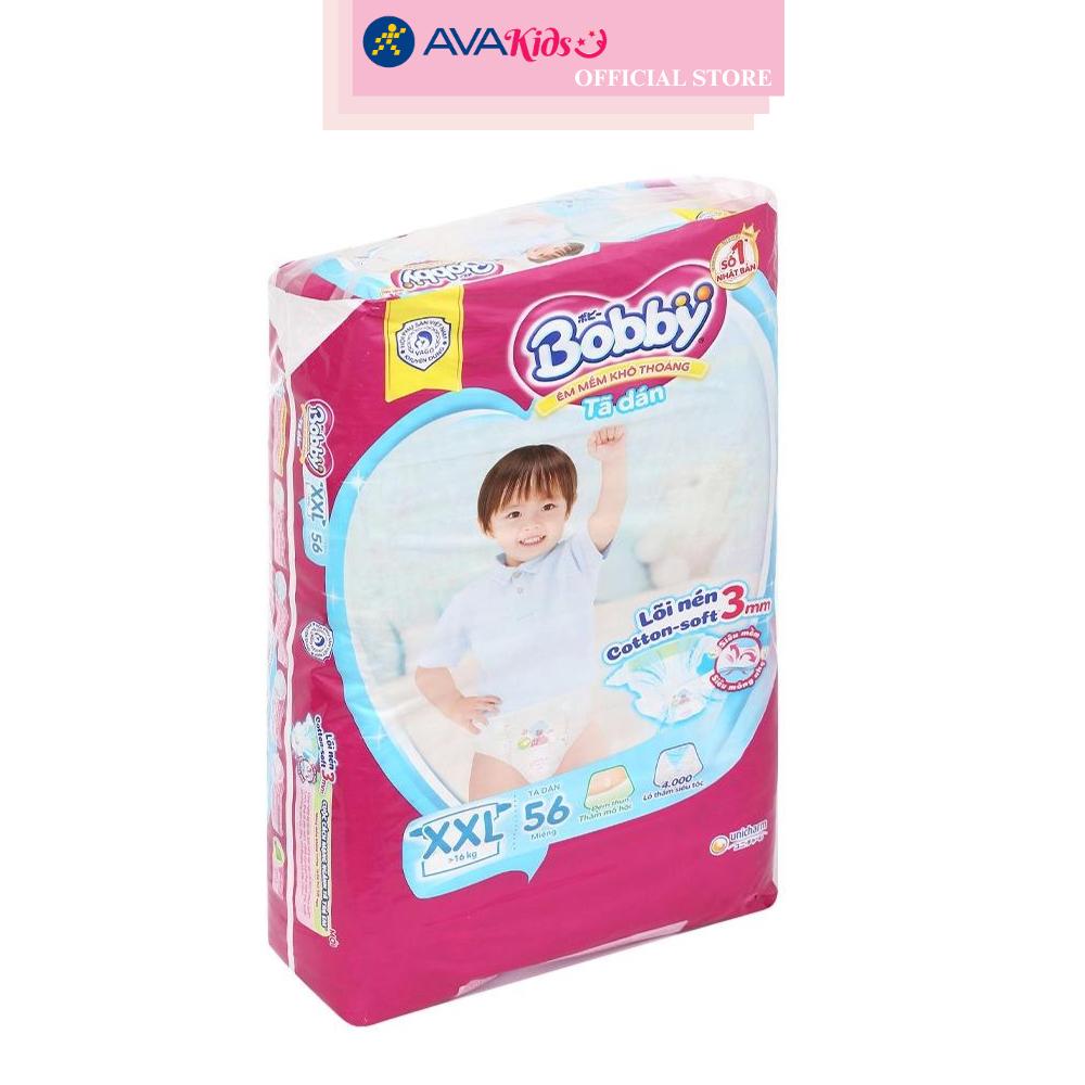 Tã dán Bobby size XXL 56 miếng (Trên 16 kg)