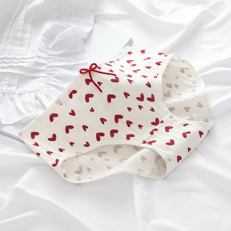 Combo 5 quần lót nữ gân tăm xuất Nhật - quần lót nữ quả dâu chất cotton siêu mát