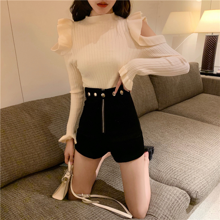 Áo len dệt tay dài vai cut-out siêu xinh – DL20166