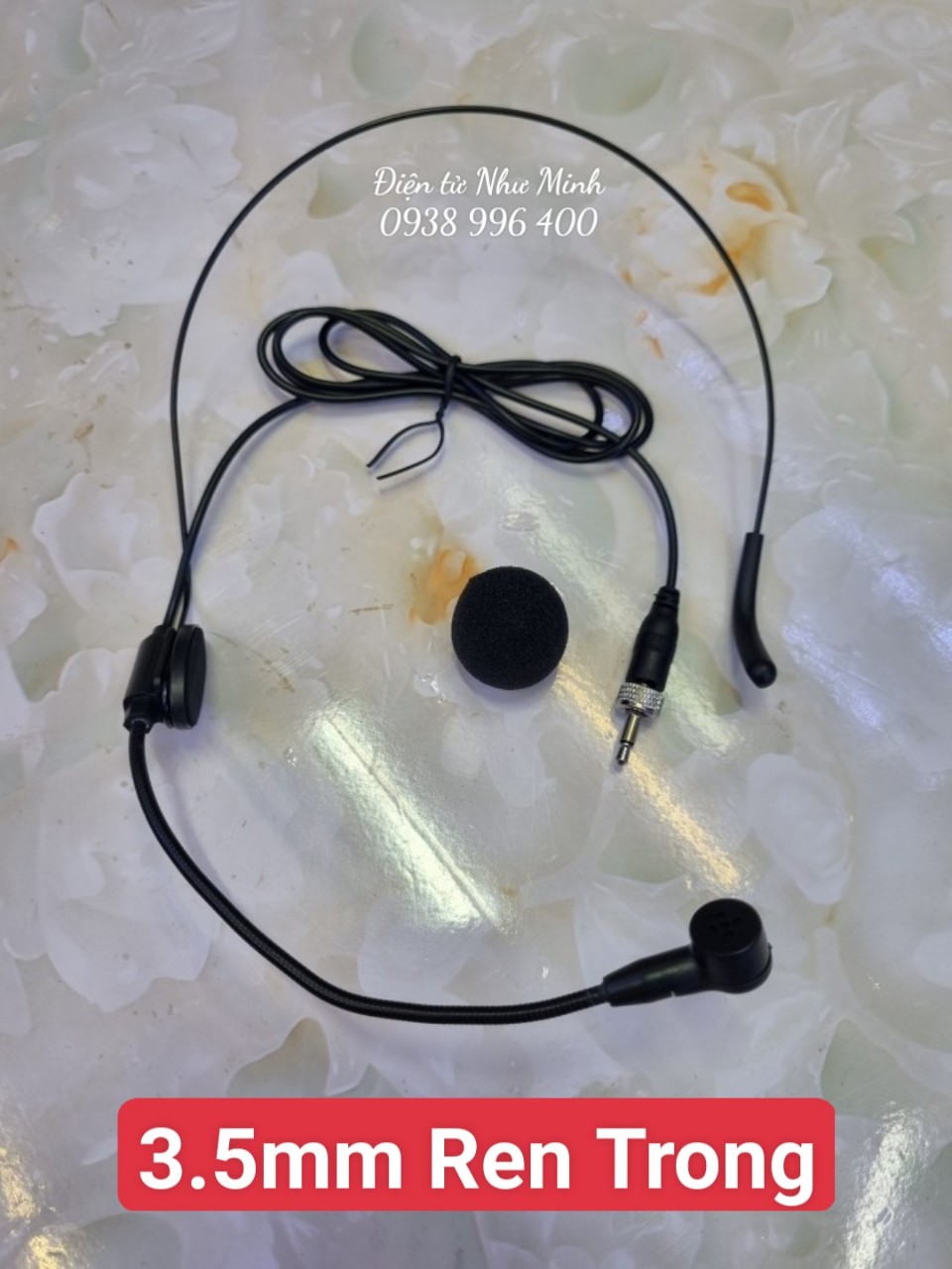 Mic đeo tai  chân jack XLR mini - 3pin - 4pin-Hàng Chính Hãng