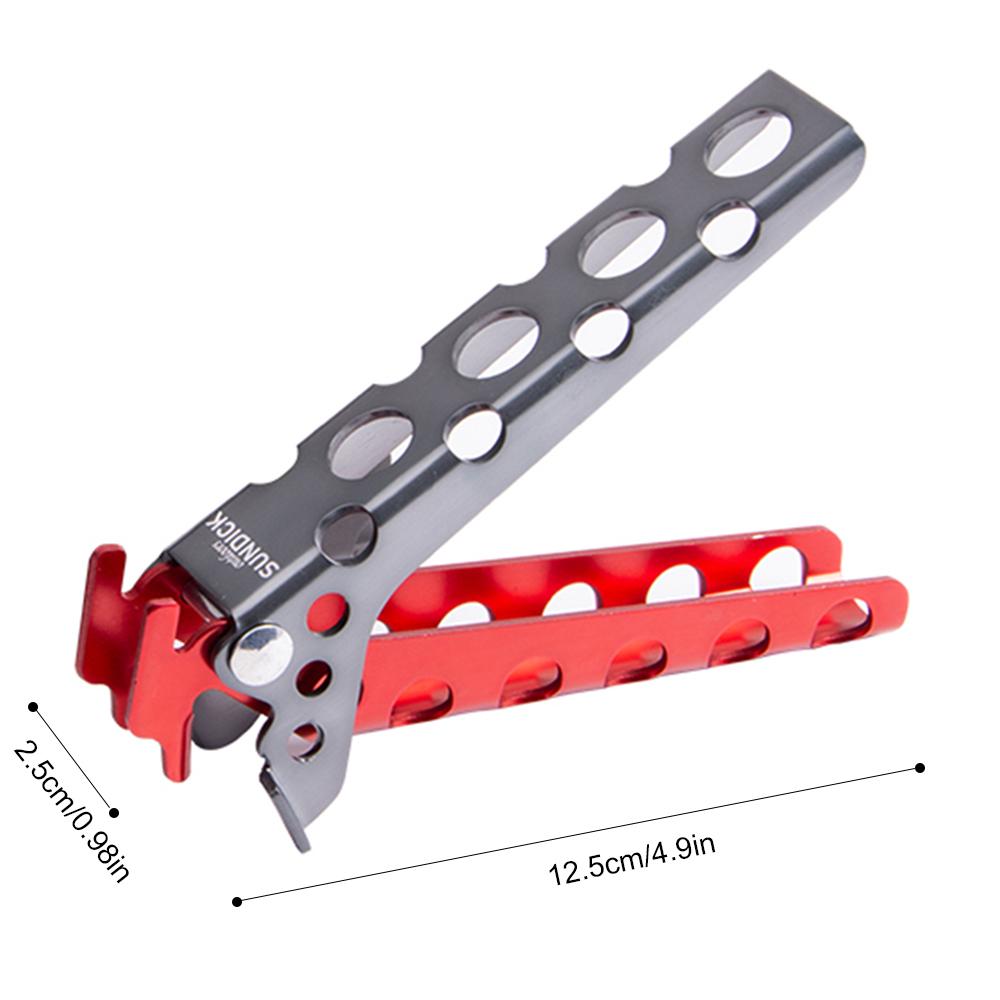 Dụng cụ kẹp gắp thức ăn nóng bát, đĩa, chảo bằng Hợp kim nhôm,Thiết kế chạm khắc rỗng, nhẹ