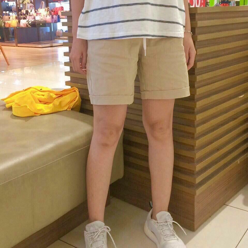 Quần Short NAM NỮ PHONG CÁCH HÀN QUỐC Kaki Màu Tan Unisex