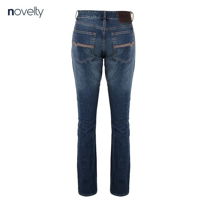 Quần jeans dài nam Novelty màu xanh dương wash ống 1701150