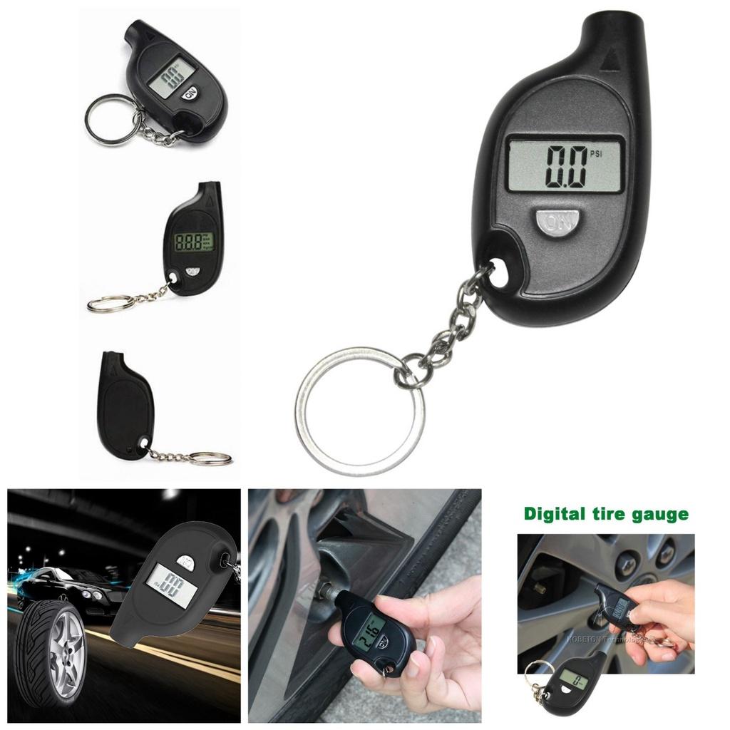 Đồng hồ đo áp suất lốp ô tô xe máy mini treo móc khoa đa năng mẫu mới loại tốt siêu tiện hàng cao câp
