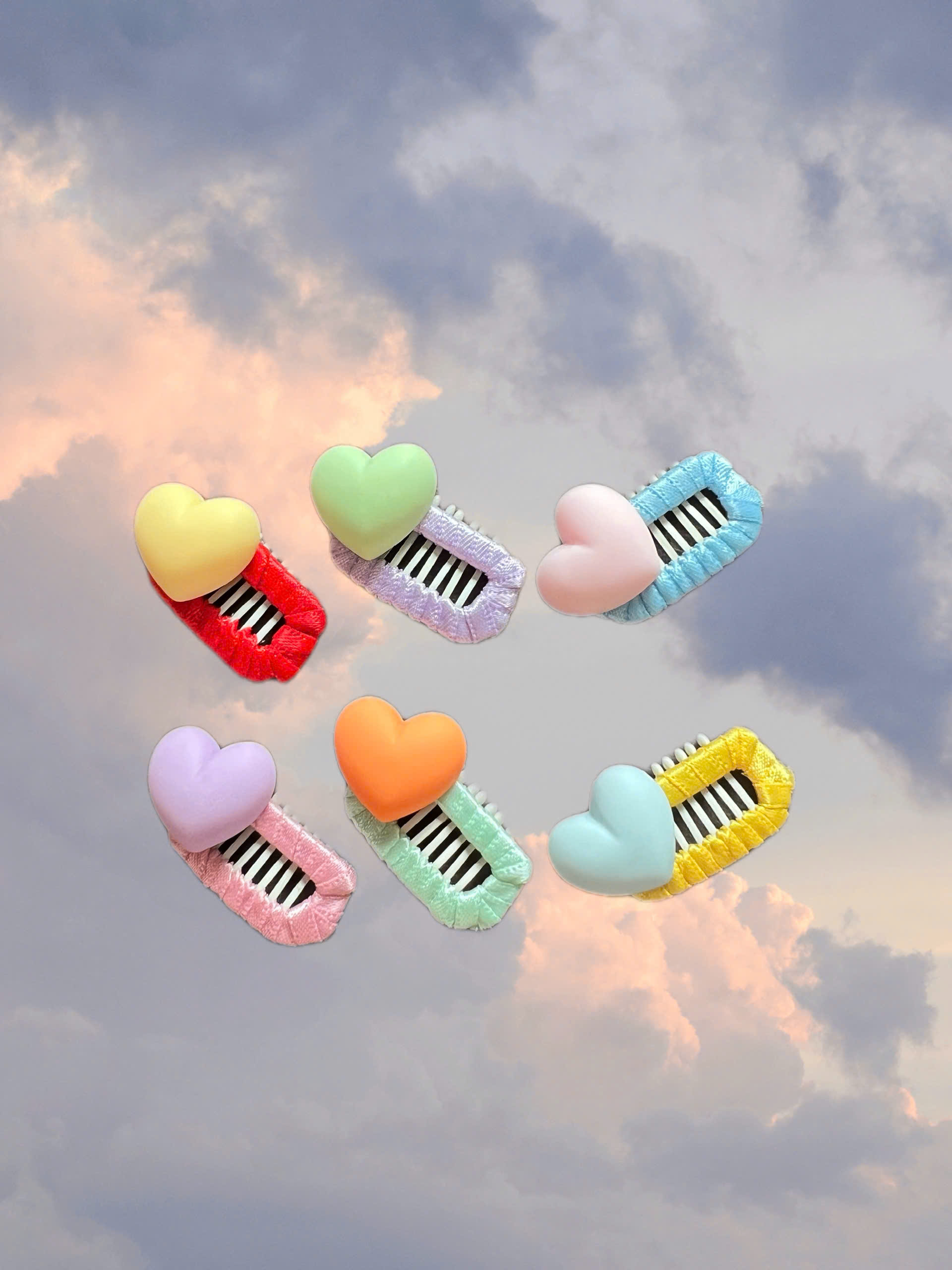 NƠ KẸP TÓC BUỘC TÓC CÀI TÓC TRÁI TIM THỜI TRANG DỄ THƯƠNG MÃ 36 CHO THÚ CƯNG CHÓ MÈO