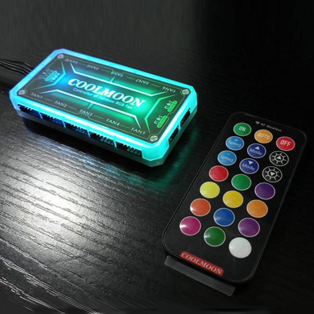 Bộ điều khiển từ xa RGB RGB DC12V 5A LED MÀU SẮC THÔNG MINH THÔNG MINH W/10 PCS 6PIN POR