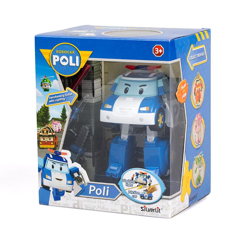 Đồ Chơi Robot Biến Hình Xe Cảnh Sát Poli Có Chạy Trớn &amp; Ánh Sáng ROBOCAR POLI 83094