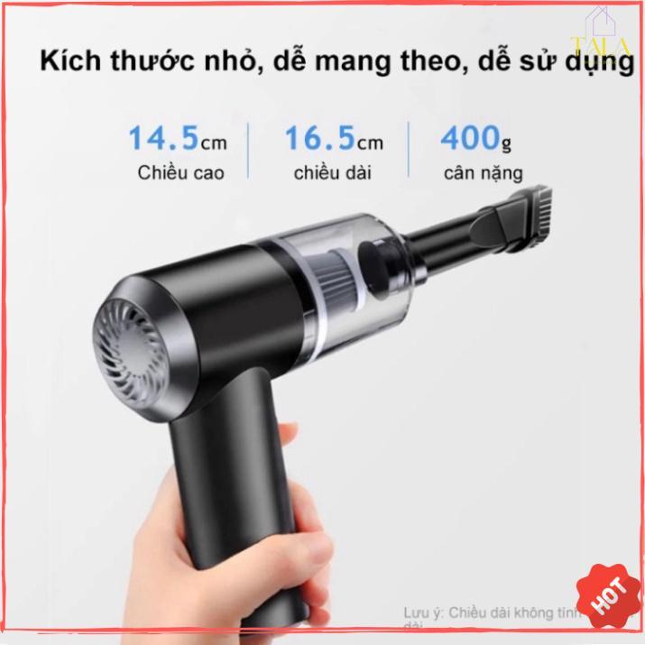 Máy Hút Bụi Cầm Tay Mini Không Dây Siêu Tiện Lợi, Hút Bụi Xe Ô Tô, Giường Nệm, Hút Lông Chó Mèo Đa Chức Năng