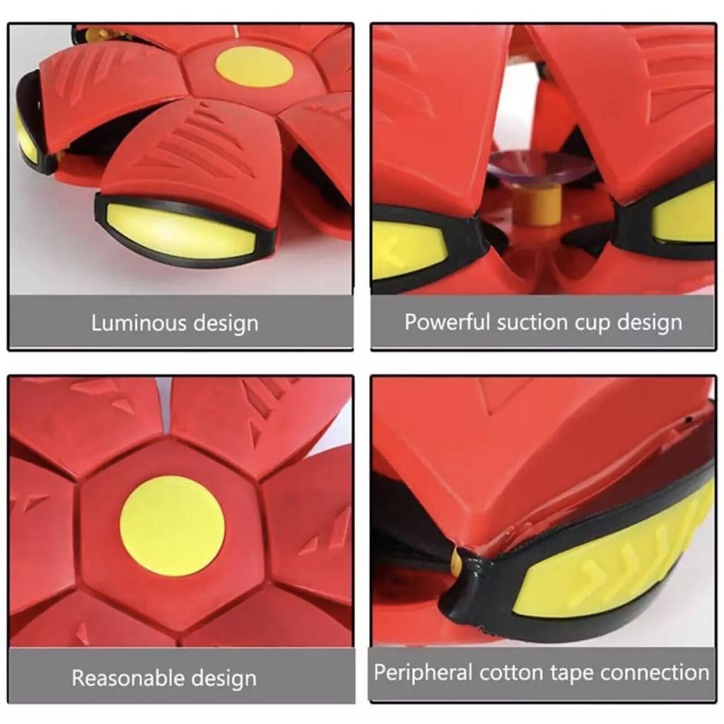 Bóng ma thuật, đĩa bay ufo tự nảy có đèn led siêu sáng-banh phát sáng,bóng biến hình-trò chơi vận động-đá banh