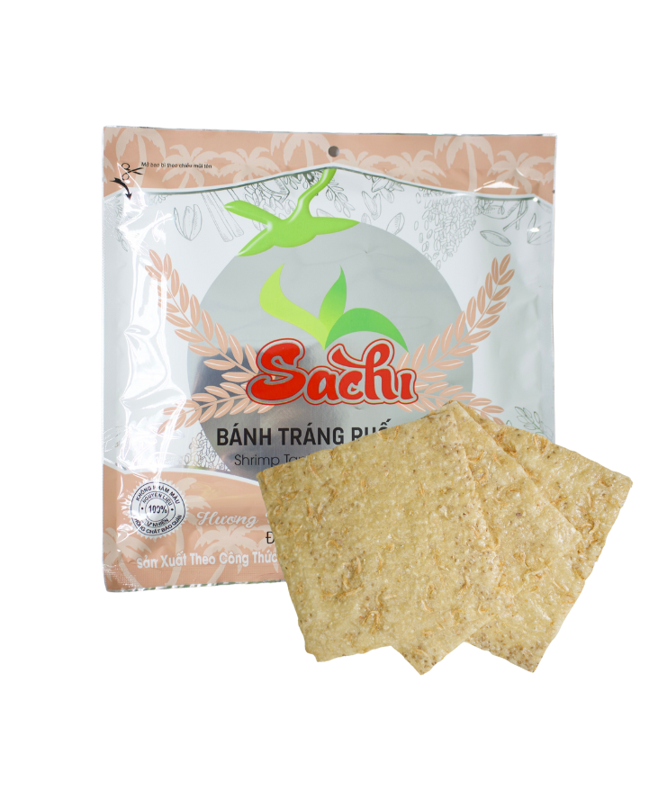 Bánh Tráng Ruốc Biển Nướng Sẵn Sachi Loại 75Gram 