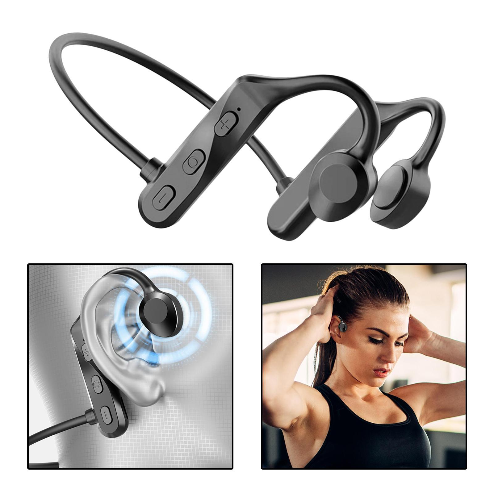 Bone Conduction Headset Open-Ear Waterproof Bluetooth Earphone for Sports Drivers Driving