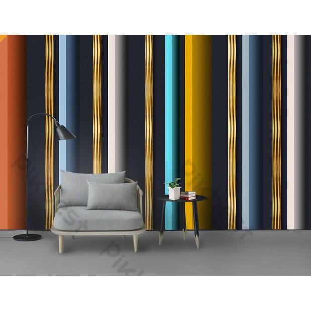 Tranh dán tường Tường nền tv phong cách Bắc Âu, tranh dán tường 3d hiện đại MS846871