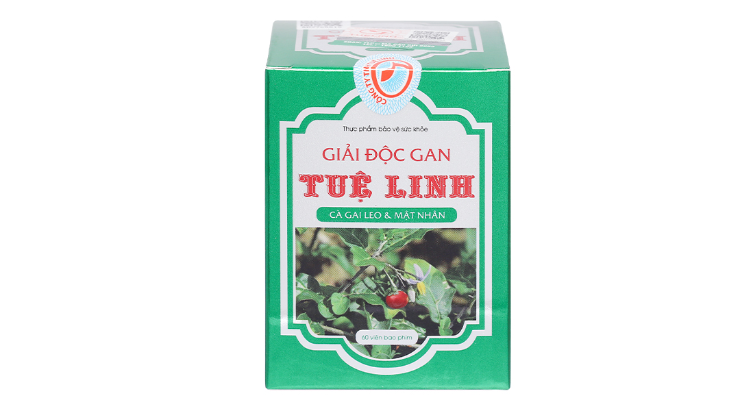 Giải Độc Gan Tuệ Linh hỗ trợ giải độc gan, hạ men gan hộp 60 viên