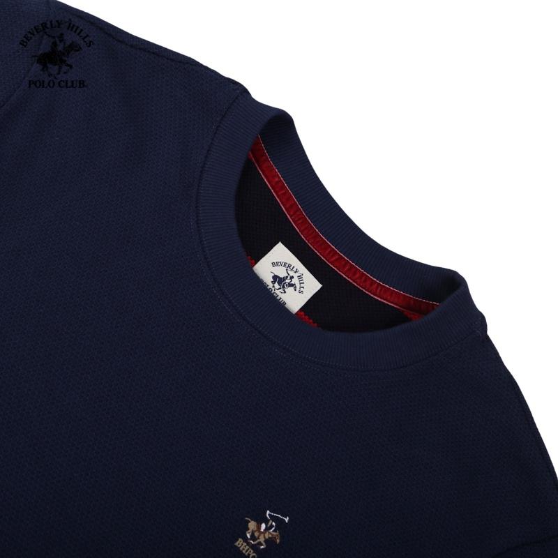 Áo Tshirt Áo Tshirt dài tay Nam Beverly Hills Polo Club Regularfit Navy HMRLS20TL137