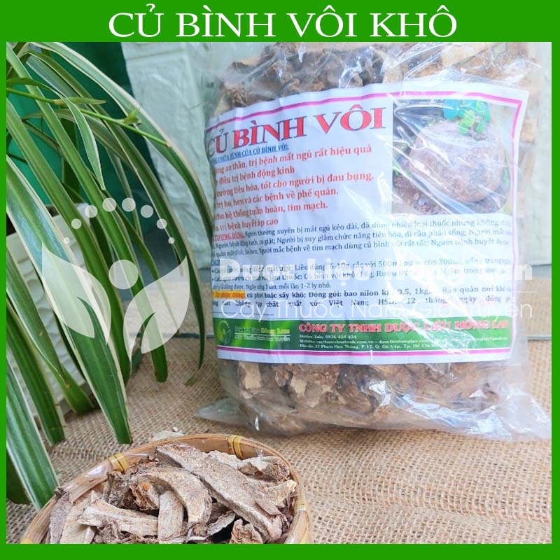 Củ Bình Vôi khô sạch đóng gói 1kg