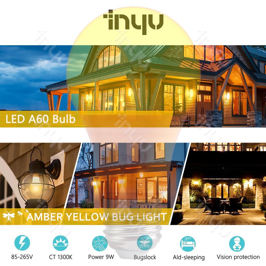 Bóng Đèn Led 9w Ánh Sáng Vàng Ấm Áp Trang Trí Phòng Ngủ / Hành Lang / Ngoài Trời