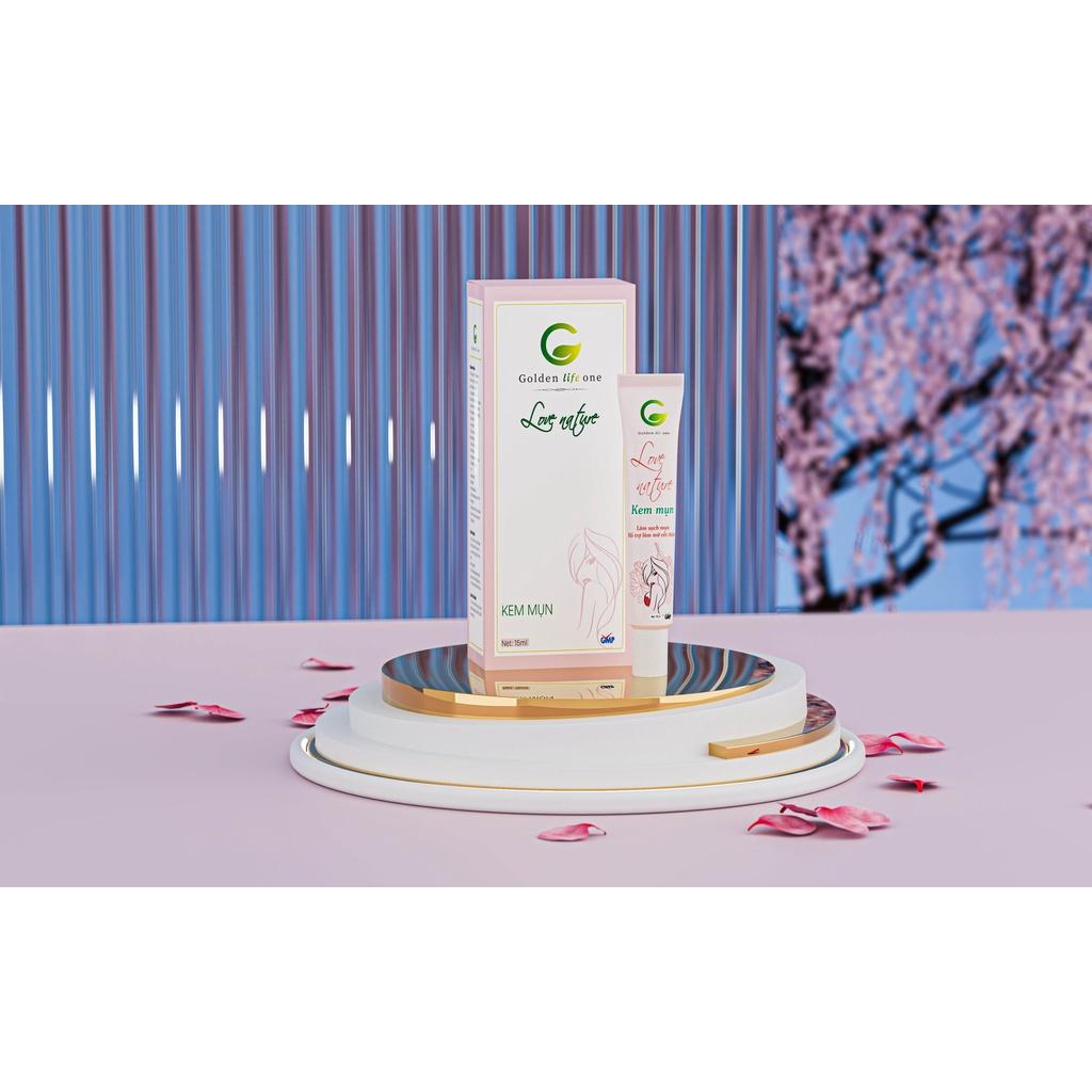 Combo Sữa Rửa Mặt Love Nature 50ML + Kem Mụn Love Nature 15G + Serum Tảo Biển Love Nature 15ML 