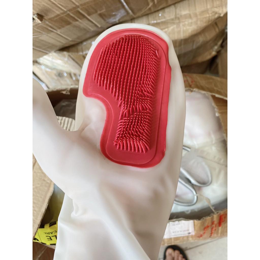 Găng Tay Rửa Chén Silicon Tạo Bọt - Không Hại Da Tay