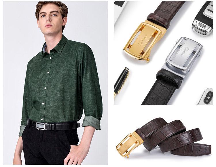 Ciartuar Dây Thắt Lưng Tự Động Cao Cấp BH158 - Da Bò Sang Trọng & Khóa Hợp Kim Bền Bỉ