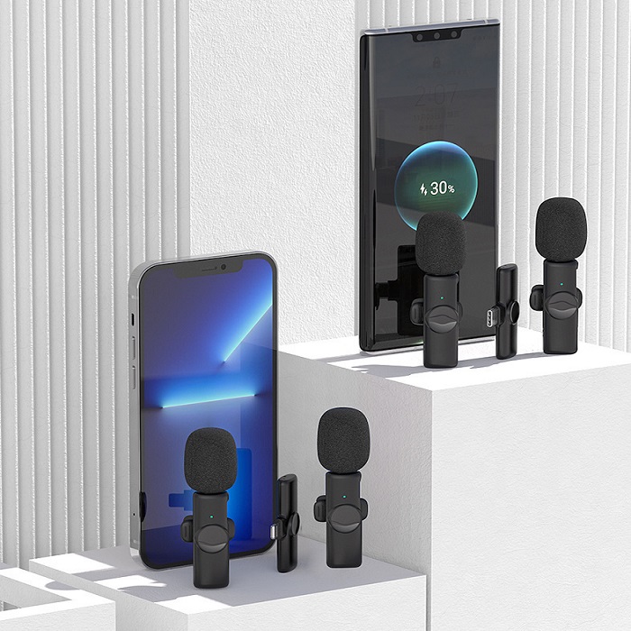 BỘ MICROPHONE K9-1 KẸP ÁO SỬ DỤNG ĐỂ GHI LẠI GIỌNG NÓI-HT