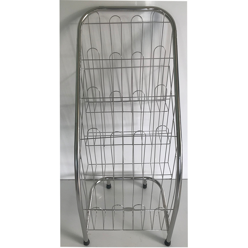 kệ để tạp chí 4 tầng bằng inox cao cấp không gỉ