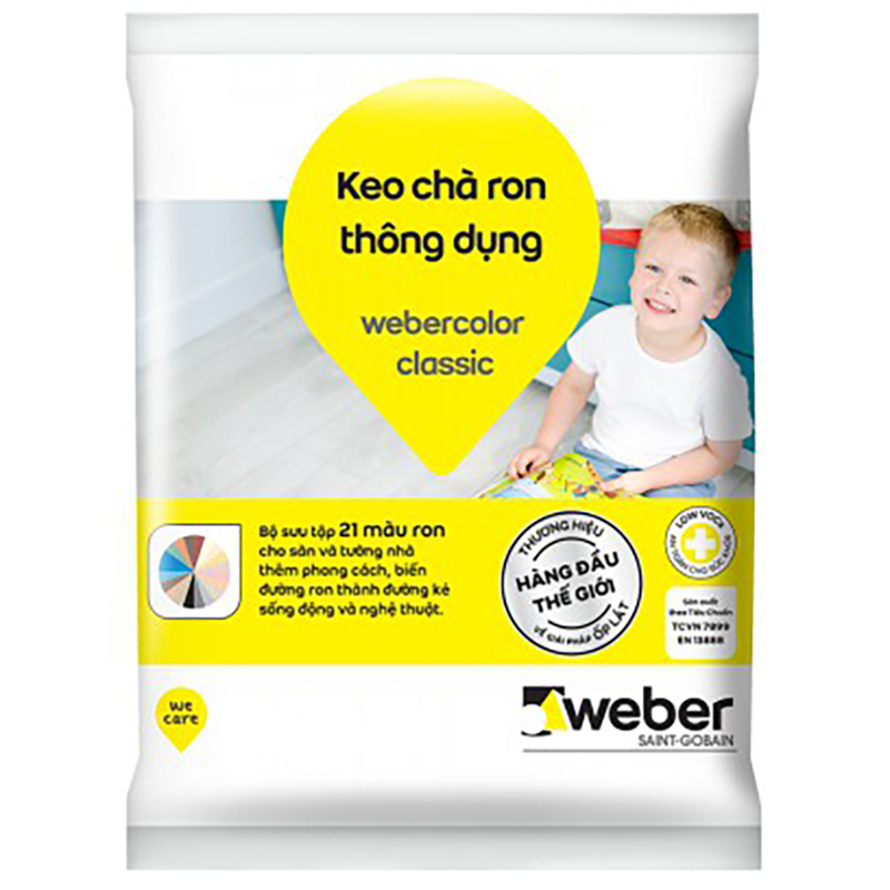 Keo chà ron Weber, nhiều màu, chống nứt - Công nghệ Thái Lan