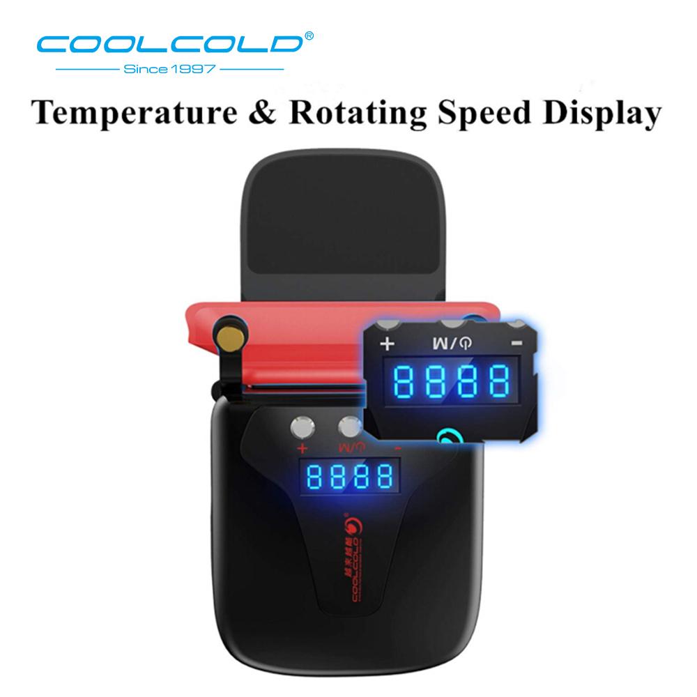 Quạt tản nhiệt COOLCOLD K36 USB làm mát máy tính xách tay hiển thị nhiệt độ tốc độ có thể điều chỉnh