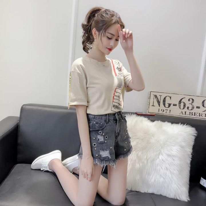 Quần short jeans đính hạt cá tính Mã: QN938