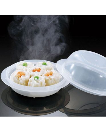 Hộp đựng hấp thực phẩm trong lò vi sóng có nắp đậy nội địa Nhật Bản