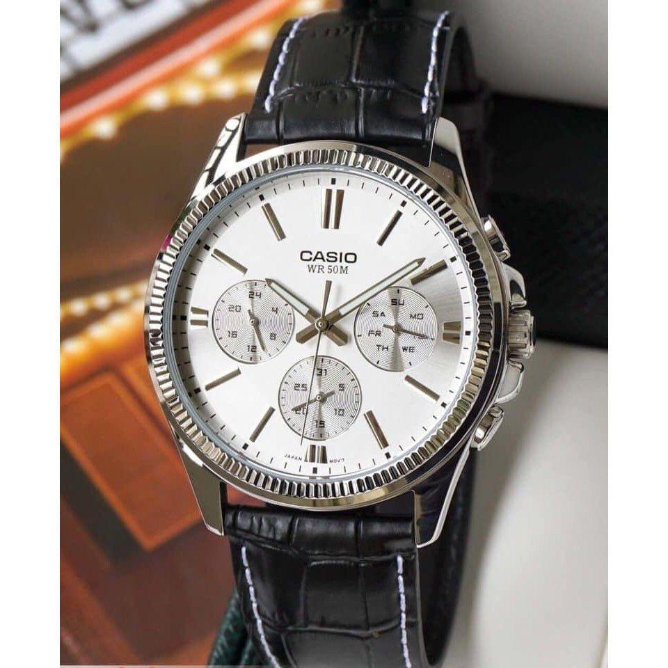 Đồng hồ nam dây da Casio MTP-1375L-7AVDF