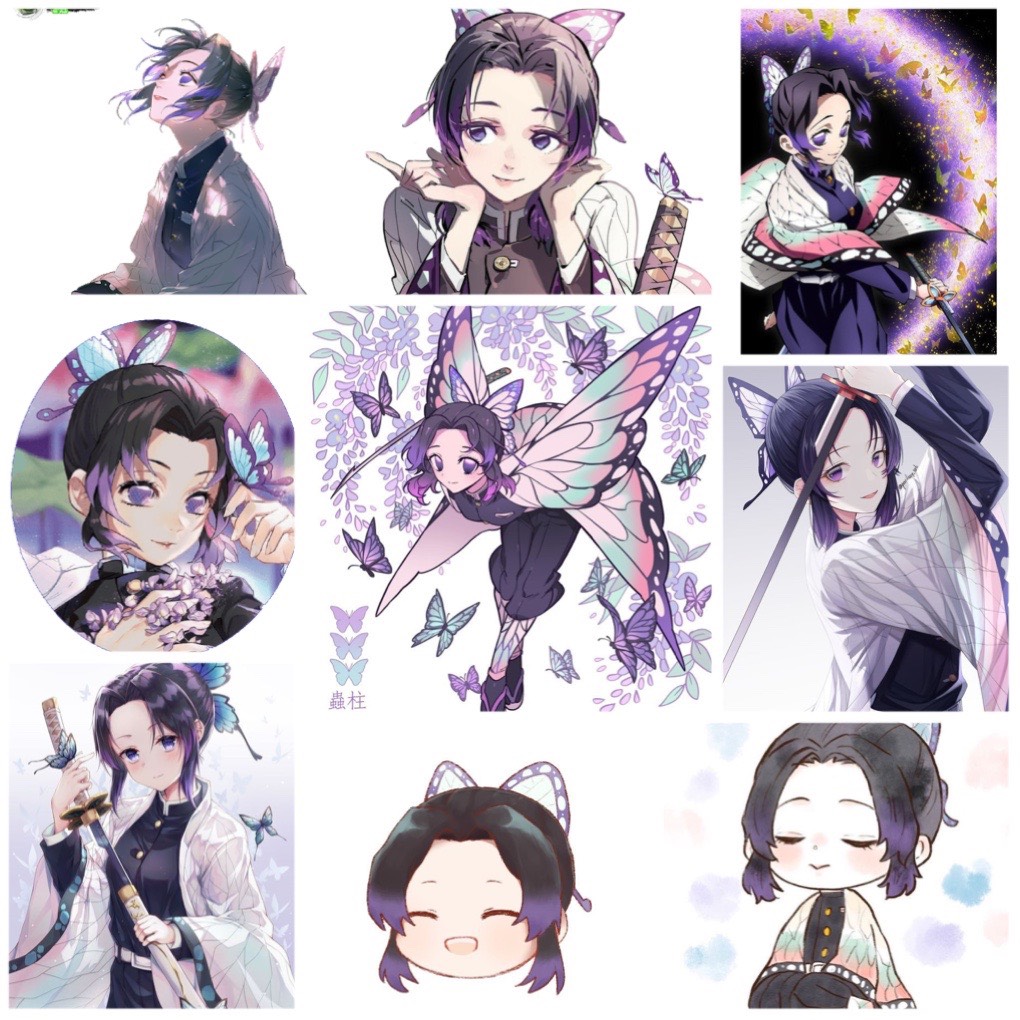 Sticker Kochou Shinobu-Kimetsu no Yaiba Set 30