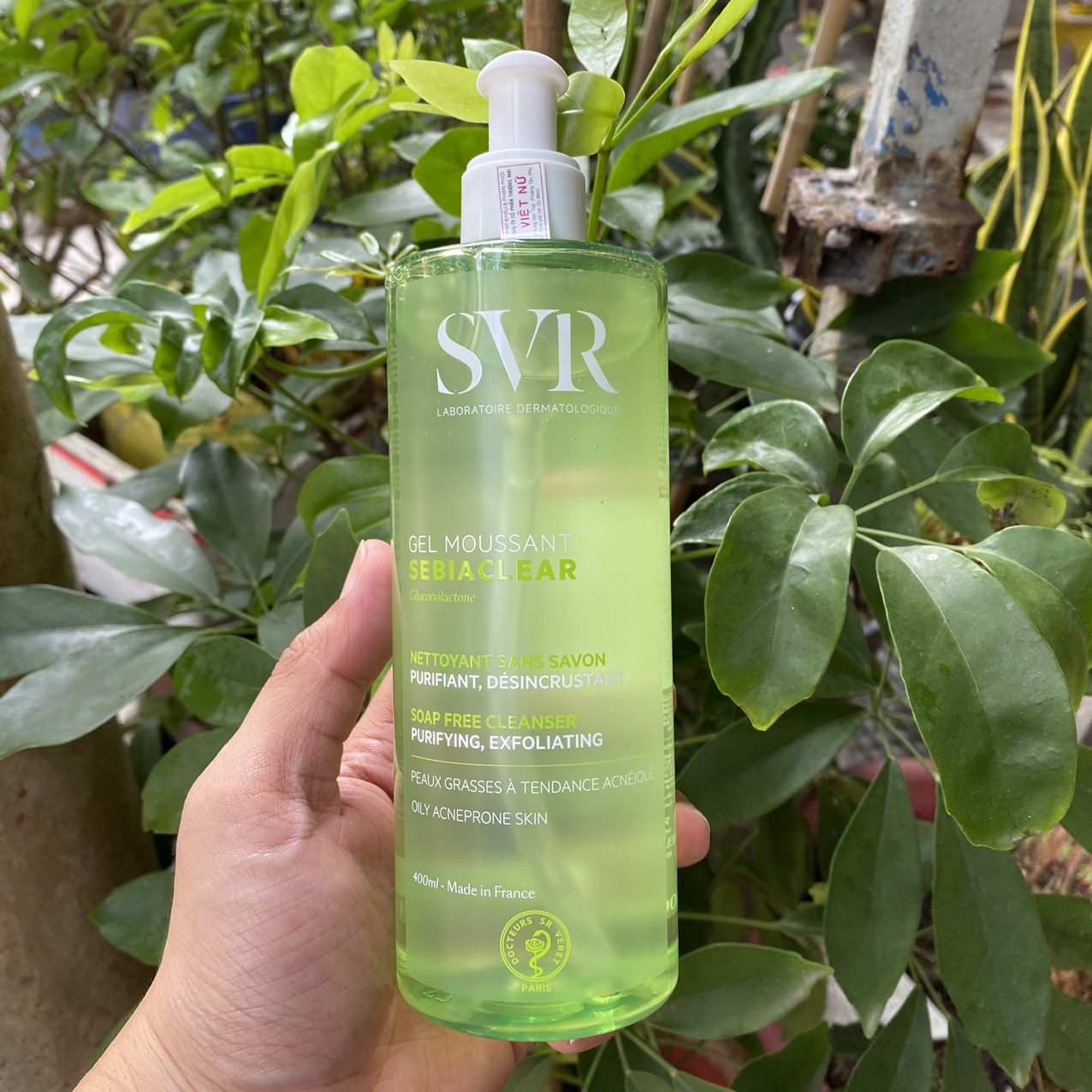 SVR Sebiaclear Gel Moussant 400ml - Sữa rửa mặt làm sạch, tẩy tế bào chết không xà phòng