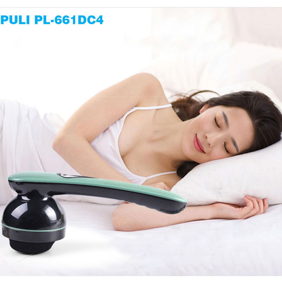 Máy massage cầm tay toàn thân pin sạc 8 đầu PULI PL-661DC4 - 5 chế độ, 6 tốc độ mát xa