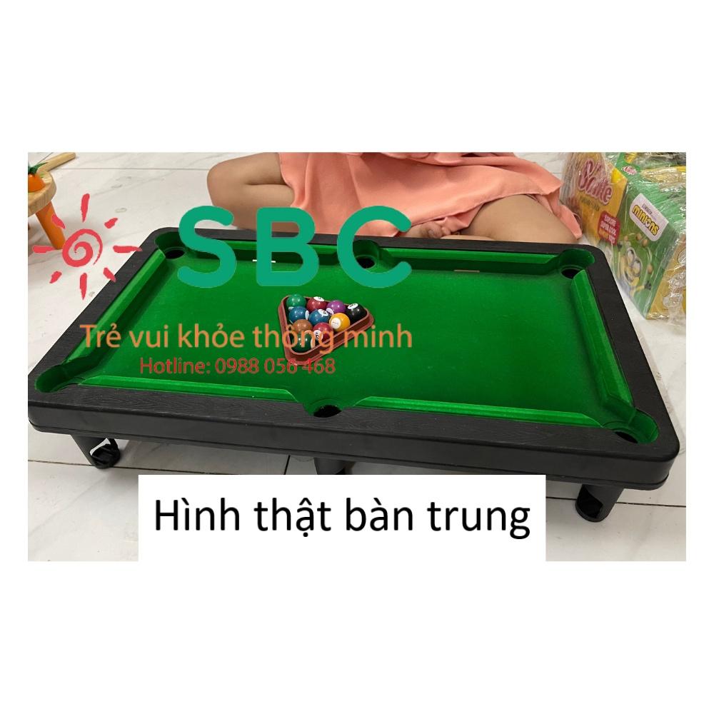 Đồ chơi Bàn Bida bi a billard Mini size trung và lớn - Full Phụ Kiện cho cả nhà cùng chơi