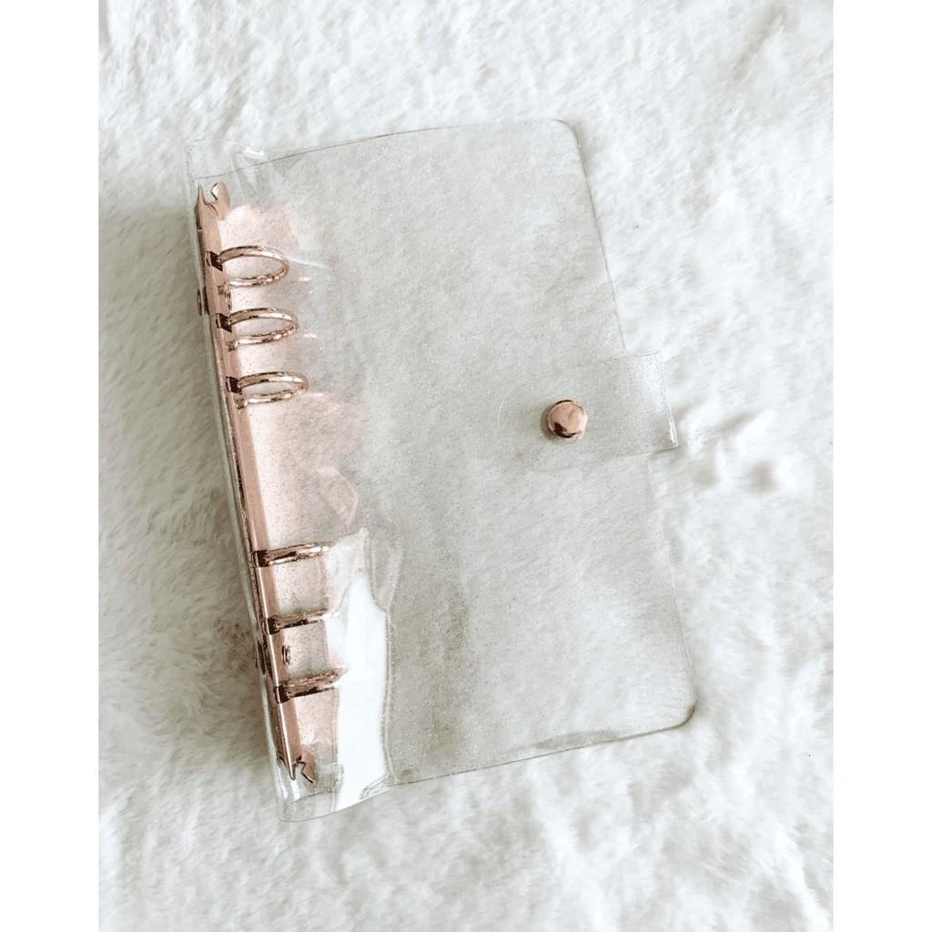 Bìa Còng dẻo Rose Gold / Pastel A5 - Sổ Còn Binder Hồng Gold / Pastel Tím Xanh Hồng