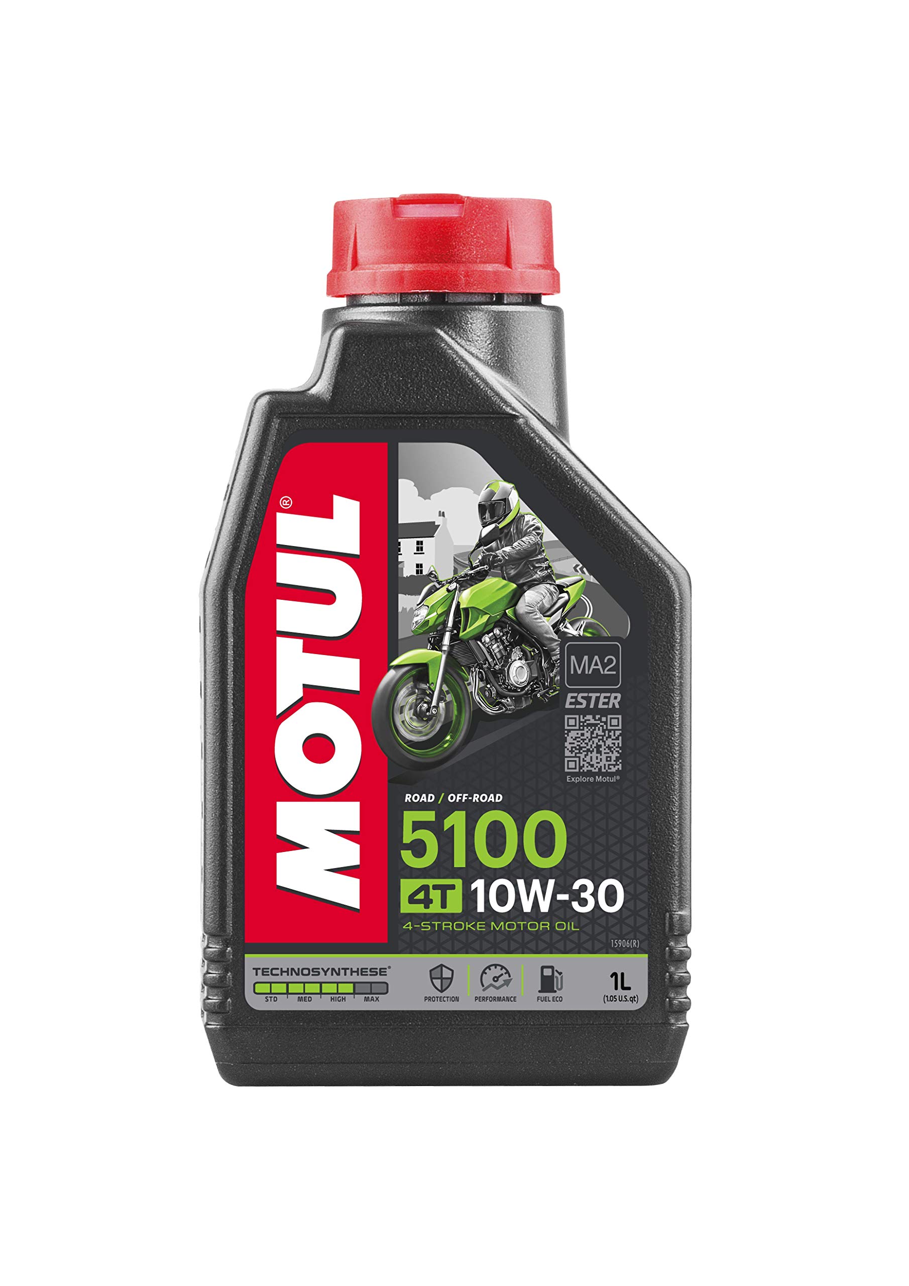 Nhớt xe số đời mới cao cấp Motul 5100 4T 10W30 công nghệ Ester tổng hợp 100% API SM, MA2 - dùng đường phố đường trường xe đời mới NKLUBE