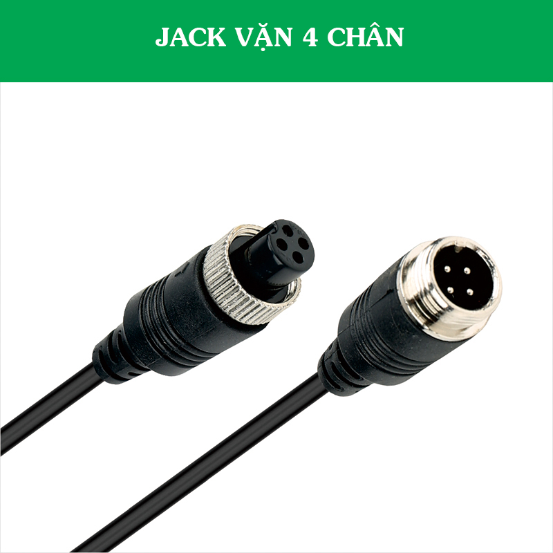 Dây Camera Lùi Xe Tải Jack GX12 4 Chân