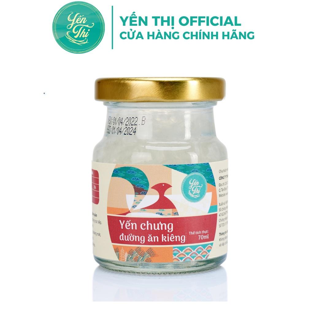 Yến Thị - Gói Quà Dành Cho Người Ăn Kiêng và Tiểu Đường - Yến Sào Khánh Hòa Chưng Sẵn - 30% Yến Thô/ Hũ 70ml