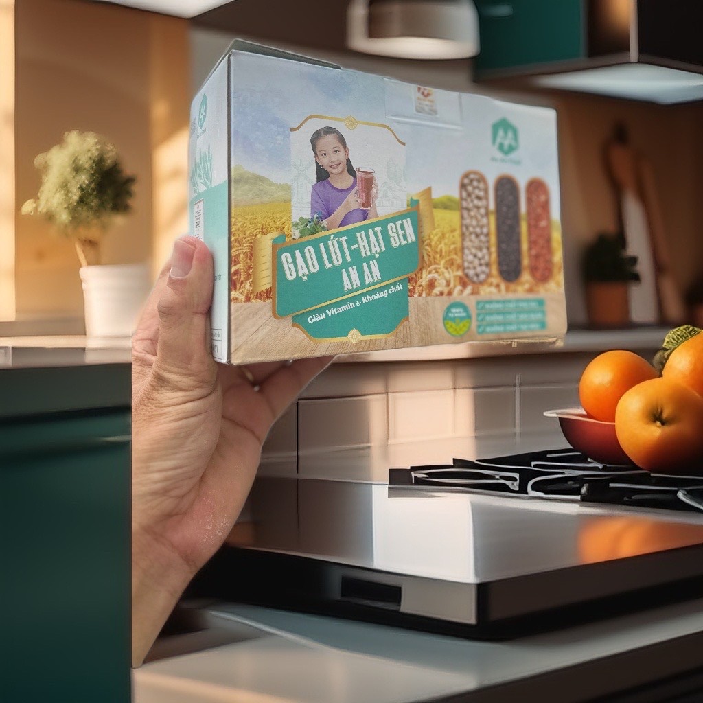 Bột gạo lứt hạt sen mè đen  lượng đường thấp hữu cơ tự nhiên