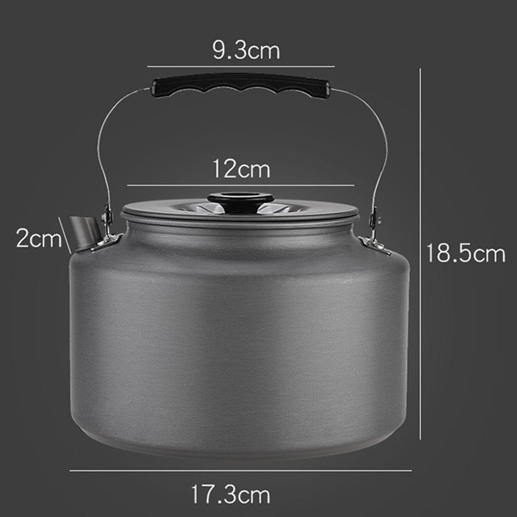 Outdoor 2L Water Kettle Camping Picnic BBQ Teapot Coffee Hhanging Pot