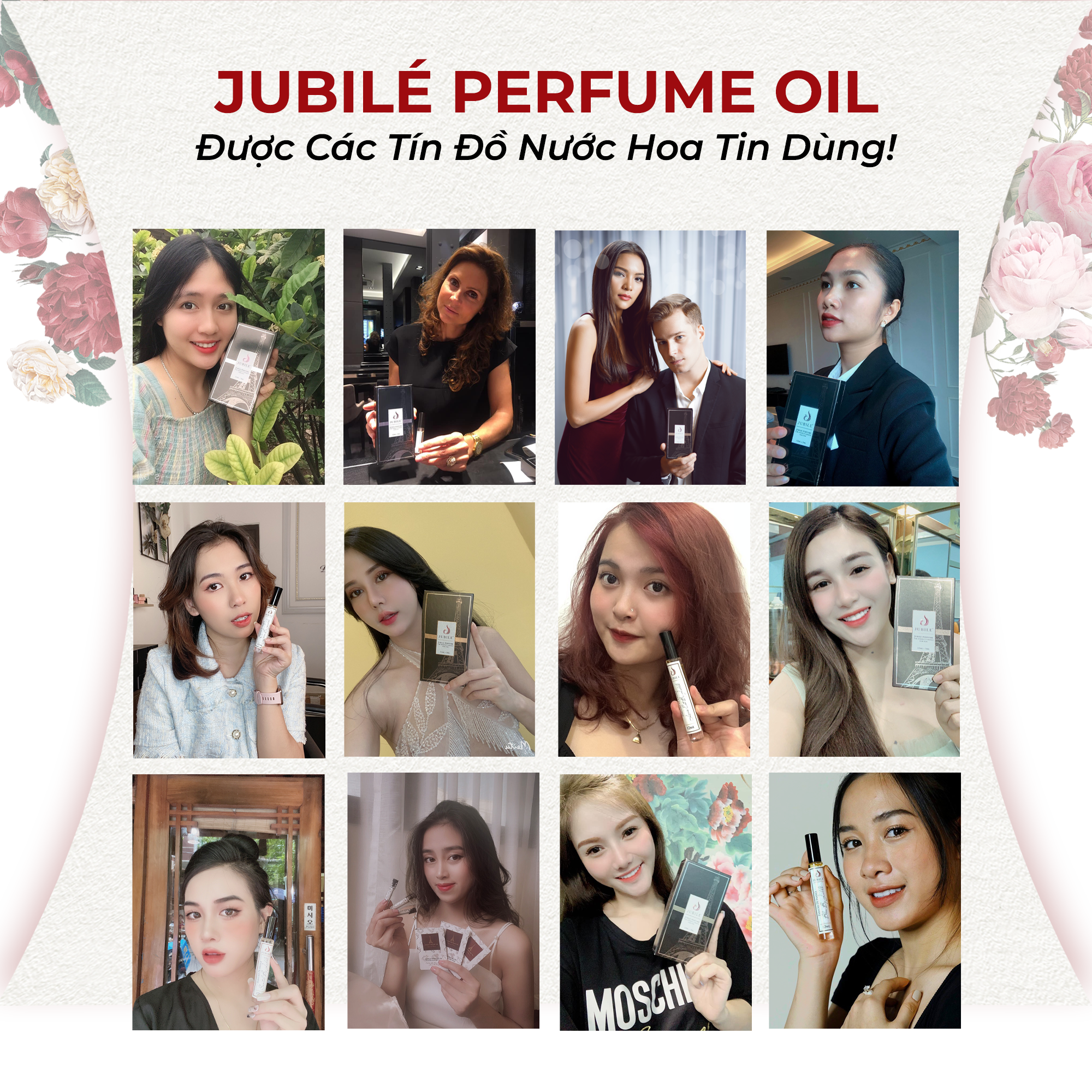 Good girl by Jubilé - Tinh dầu nước hoa Pháp nữ Dạng lăn 12ml Thơm Lâu, Sang Trọng, Quyến Rũ