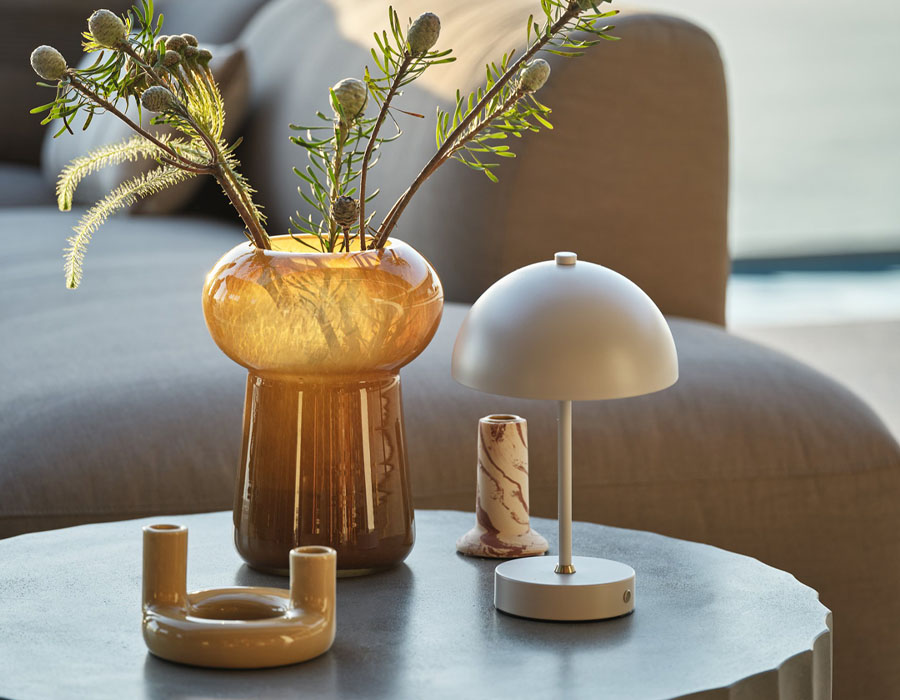 Chân nến | JYSK Jim | gốm | vàng | DK13xC9cm
