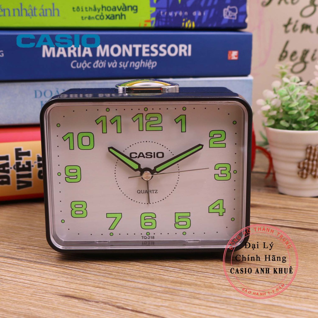 Đồng Hồ Để Bàn Casio TQ-218-1BDF Báo Thức