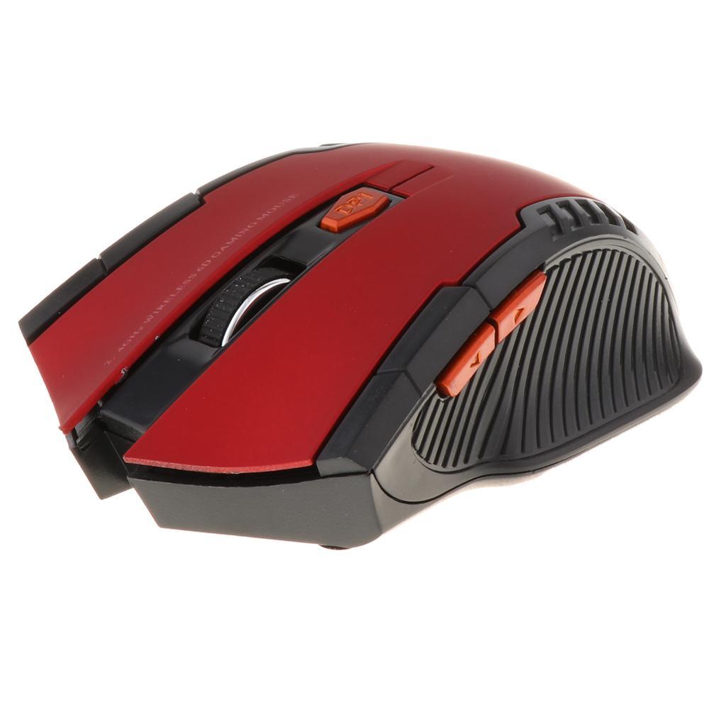 Wireless Gaming Mouse Scroll Wheel & USB Receiver for Laptop Computer