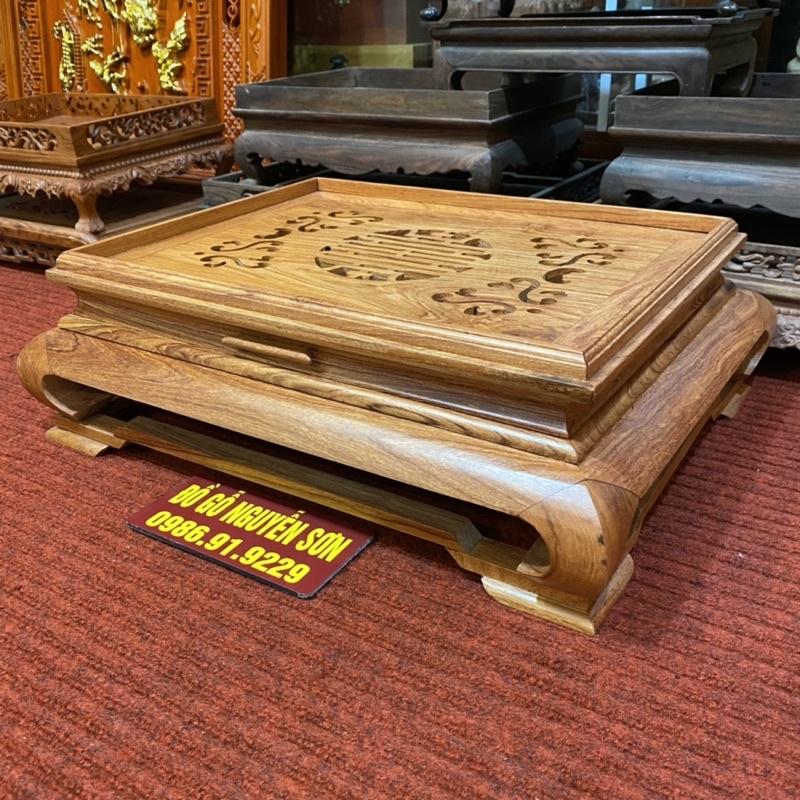 Khay trà gỗ hương đá