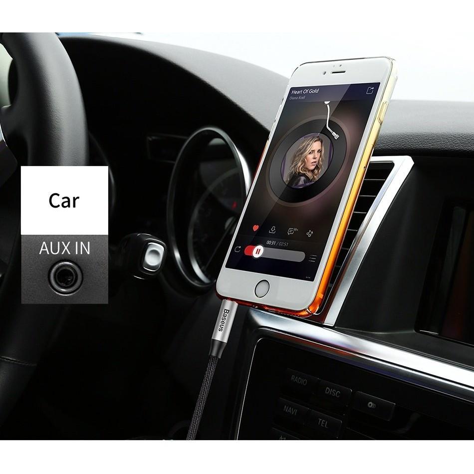 Cáp âm thanh Baseus M30 - AUX Audio 3.5mm - truyền tải âm thanh chất lượng cao- Hàng Chính Hãng