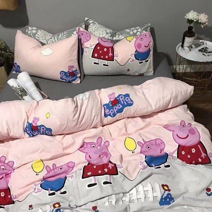 BỘ CHĂN GA COTTON HỌA TIẾT ĐỘNG VẬT